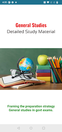 Android application General Studies in English screenshort