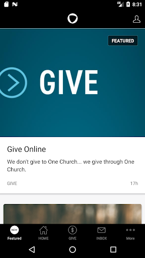 Android application One Church screenshort