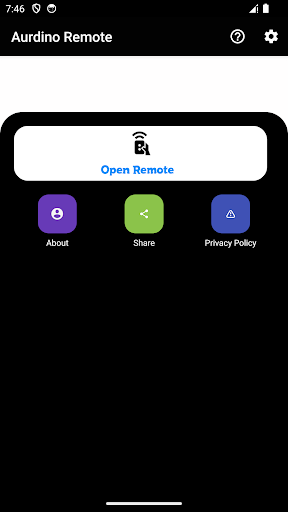 Android application Remote control for Arduino screenshort