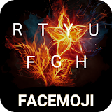 Flaming Flower Emoji Keyboard Theme for Facebook icon