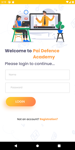 Android application Pai Defence Academy - EXAM screenshort