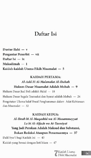 7 Kaidah Utama Fiqih Muamalat