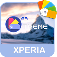 XPERIA ON™|Mountain Silver Theme?тема SONY Xperia