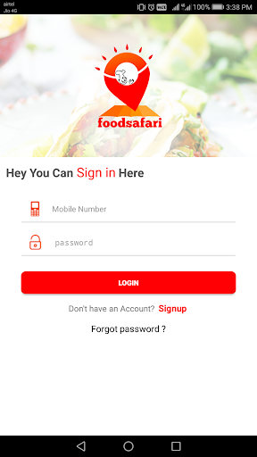 Android application FsPartner - Restaurant App screenshort