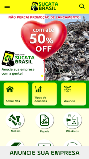 Android application Sucata Brasil screenshort
