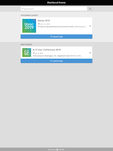 Blackbaud Events Screen 3