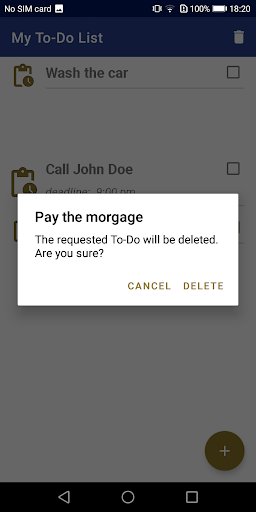 My To-Do List Screen 3