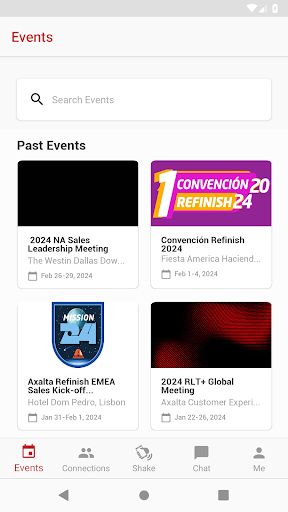 Axalta Events Screen 2