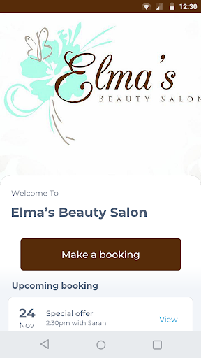 Android application Elma’s Beauty Salon screenshort
