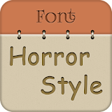 Horror Font Style Free icon