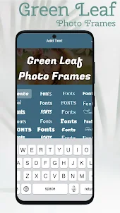 Green Leaf Photo Editor Frames
