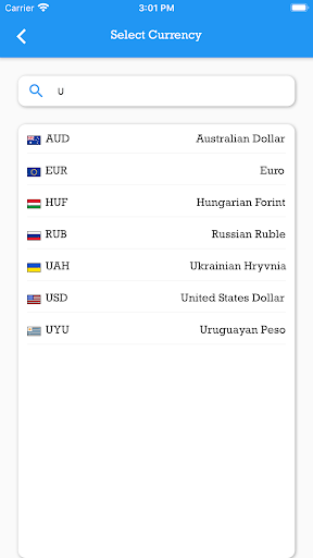 Currency Converter & Exchange Screen 3