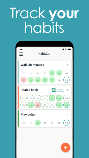 Android application HabitCat: simple habit tracker screenshort