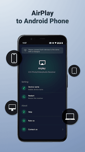 Android application AirMirror: TV Cast via AirPlay screenshort