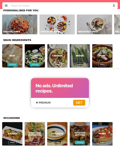 Screenshot of Mexican Food Recipes & Meals
