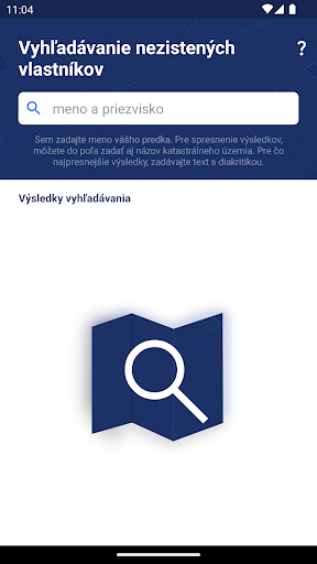 Android application Nezistení Vlastníci screenshort