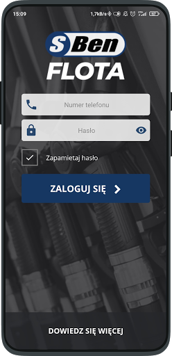 Android application SBEN FLOTA screenshort