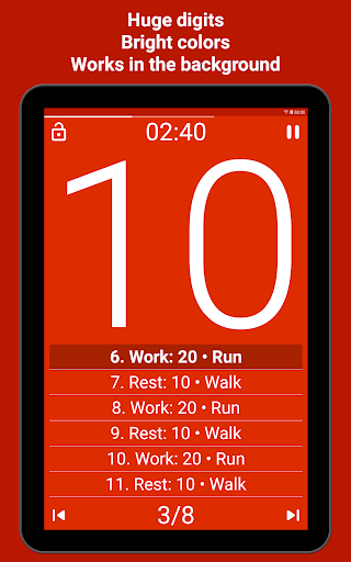 Tabata Timer: Interval Timer Workout Timer HIIT 5.2.1 Screenshots 10