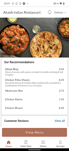 Akash Indian Restaurant Screen 2