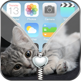Cute Kitty Zipper Lock Screen icon
