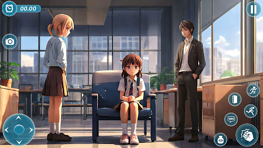 School Simulator Anime Girl 3D Screen 2