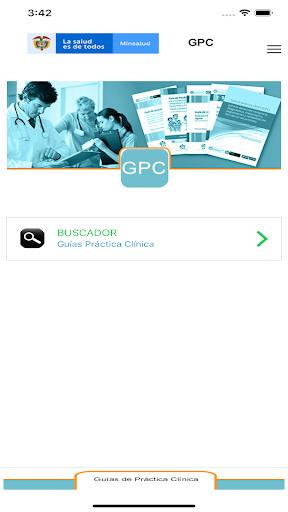 Android application GPC Salud -Guias de Practica C screenshort