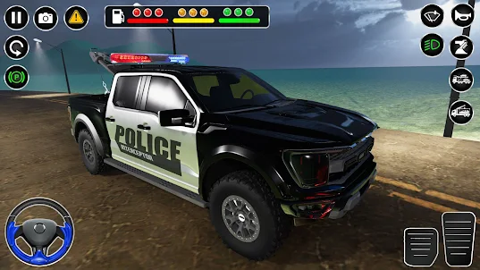 Police Car Transporter Truck