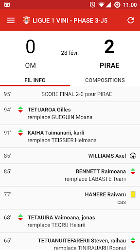 FTF - Féd. Tahitienne Football Screen 3