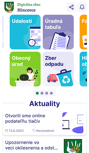 Android application Hincovce screenshort