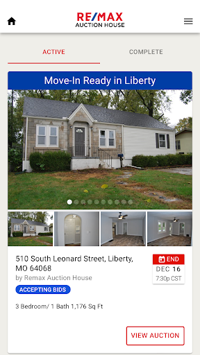 Remax Auction House Screen 3