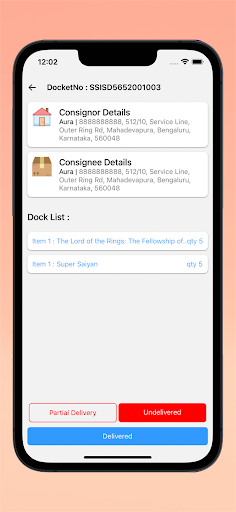 Android application Logicarts Express Partner screenshort
