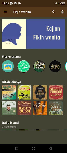 Android application FIKIH WANITA OFFLINE screenshort
