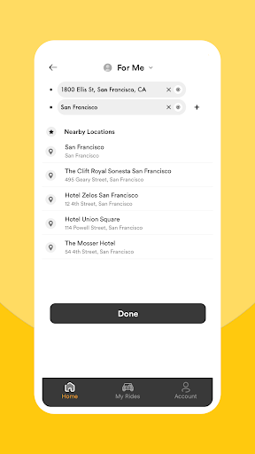 The DON reservations Screen 3