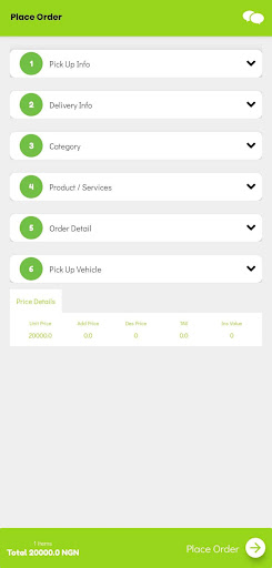 Olive Fast Track Services Screen 2