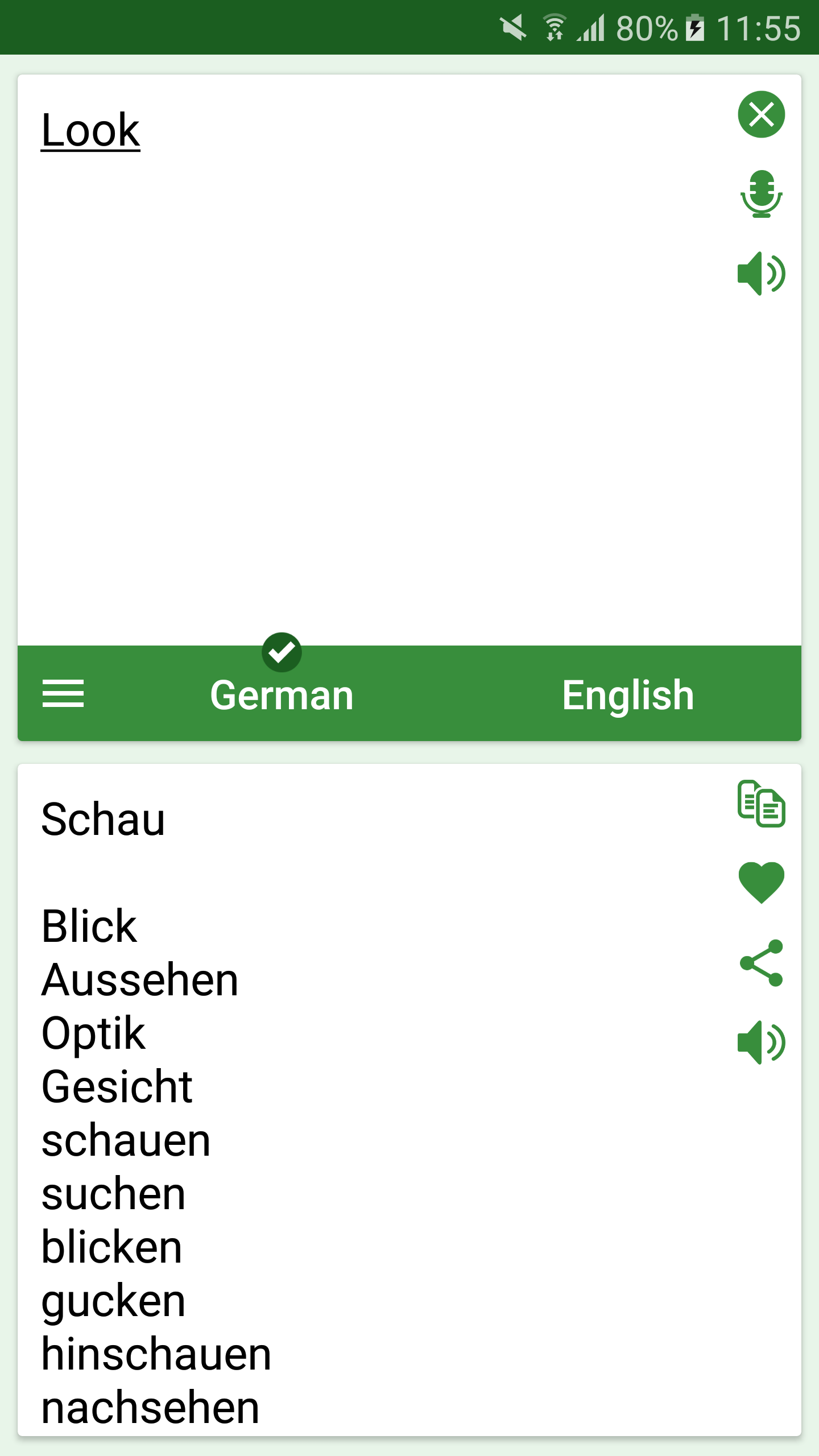 Android application German - English Translator screenshort
