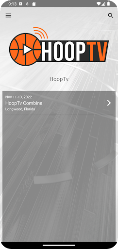 Android application HoopTv screenshort