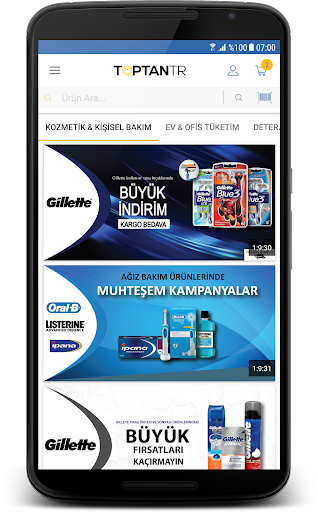 Android application ToptanTR screenshort