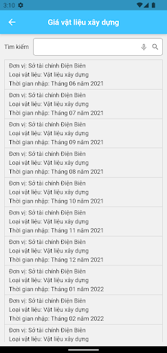 Cơ sở dữ liệu Giá - FSC Screen 3