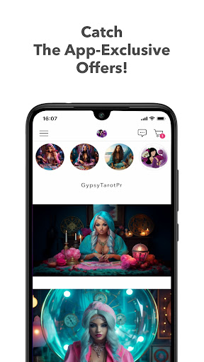 Android application Gypsy Tarot Pr screenshort
