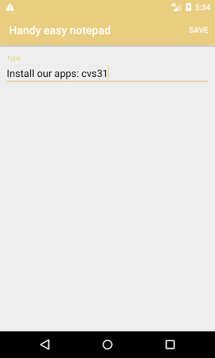 Handy easy notepad Screen 2