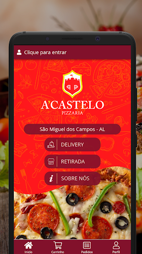 Android application A Castelo Pizzaria screenshort