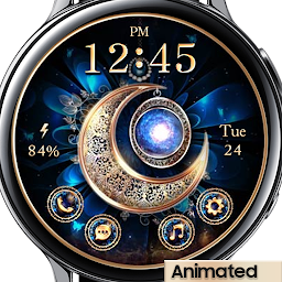 Icon image Magic Gold Moon - Watchface