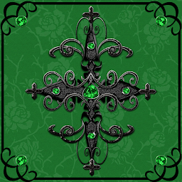 「Green Gothic Cross theme」圖示圖片