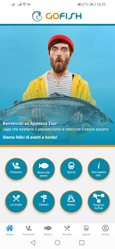 Android application Gofish screenshort