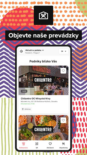 Android application Chilantro screenshort