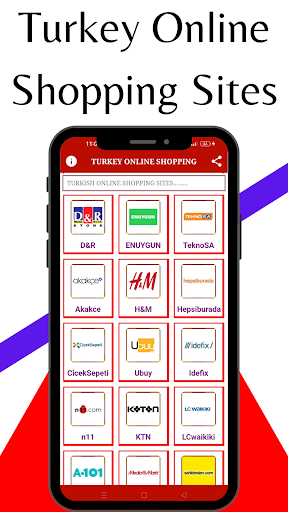 Android application Online shopping Turkey screenshort