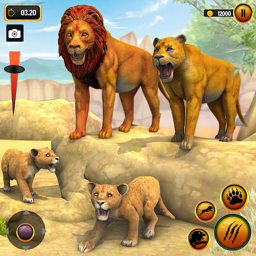 Lion Games 3D: Jungle King Sim apklade screenshots 1