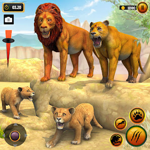 Captura de Pantalla 1 Lion Games 3D: Jungle King Sim android