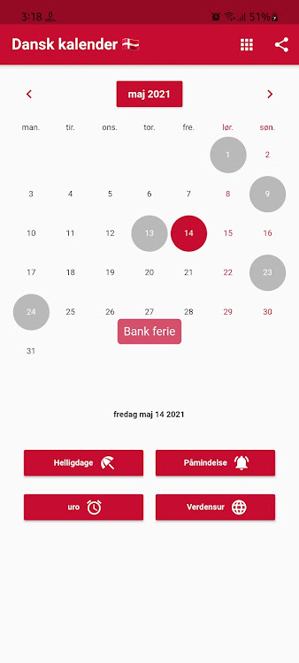 Dansk kalender 2024 - 6.6.67 - (Android)