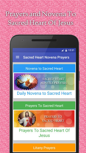 Android application Sacred Heart Novena Prayers screenshort
